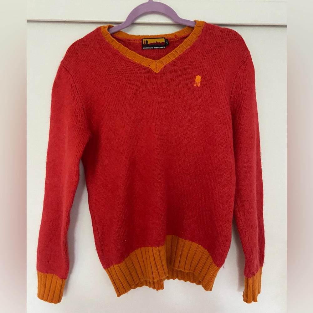 Brooklyn Industries Sweater Red/Orange Size S